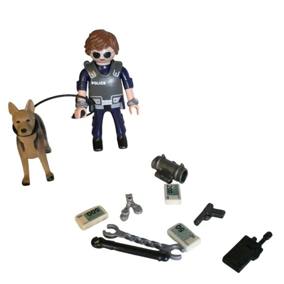 Playmobile Police Officer with K-9 Partner - Picture 1 of 4